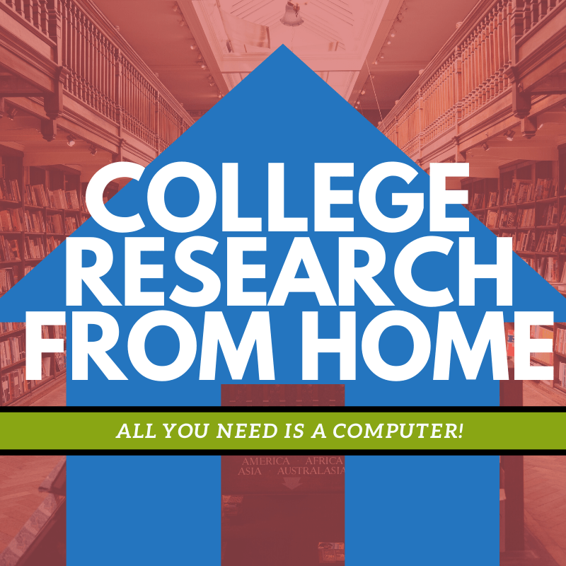 College Research From Home Banner