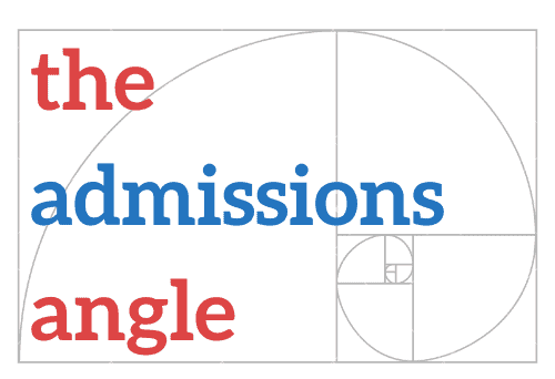 The admissions angle logo